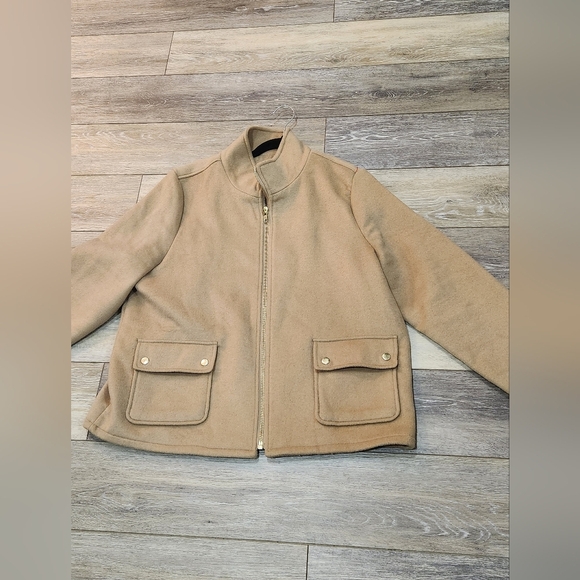 Joie Tan Zip-Up Jacket with Pockets - Picture 9 of 9